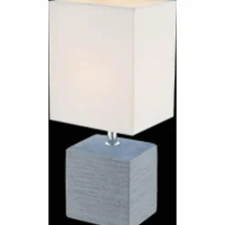 Lampes En Tissu-Luminaires Globo Lighting Lampe de table Globo Gris, 1 lumière