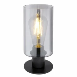 Suspension Verre Fumé-Luminaires Globo Lighting Lampe de table Globo HADERA Noir, 1 lumière