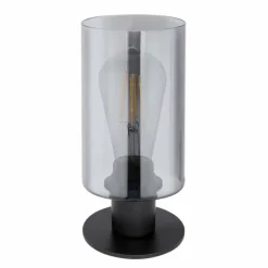Suspension Verre Fumé-Luminaires Globo Lighting Lampe de table Globo HADERA Noir, 1 lumière