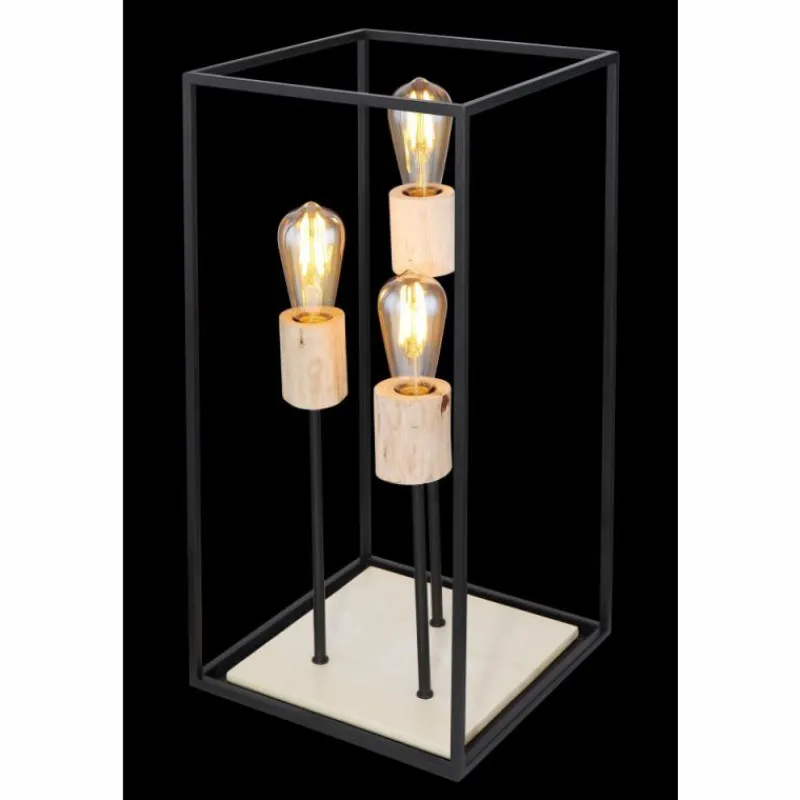 Luminaires Globo Lighting Lampe de table Globo HAGAR Noir, 3 lumières* Lampes À Poser