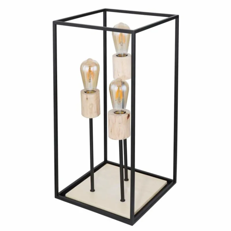 Luminaires Globo Lighting Lampe de table Globo HAGAR Noir, 3 lumières* Lampes À Poser