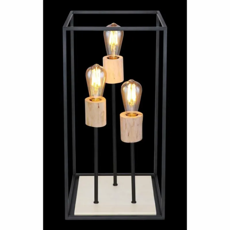 Luminaires Globo Lighting Lampe de table Globo HAGAR Noir, 3 lumières* Lampes À Poser