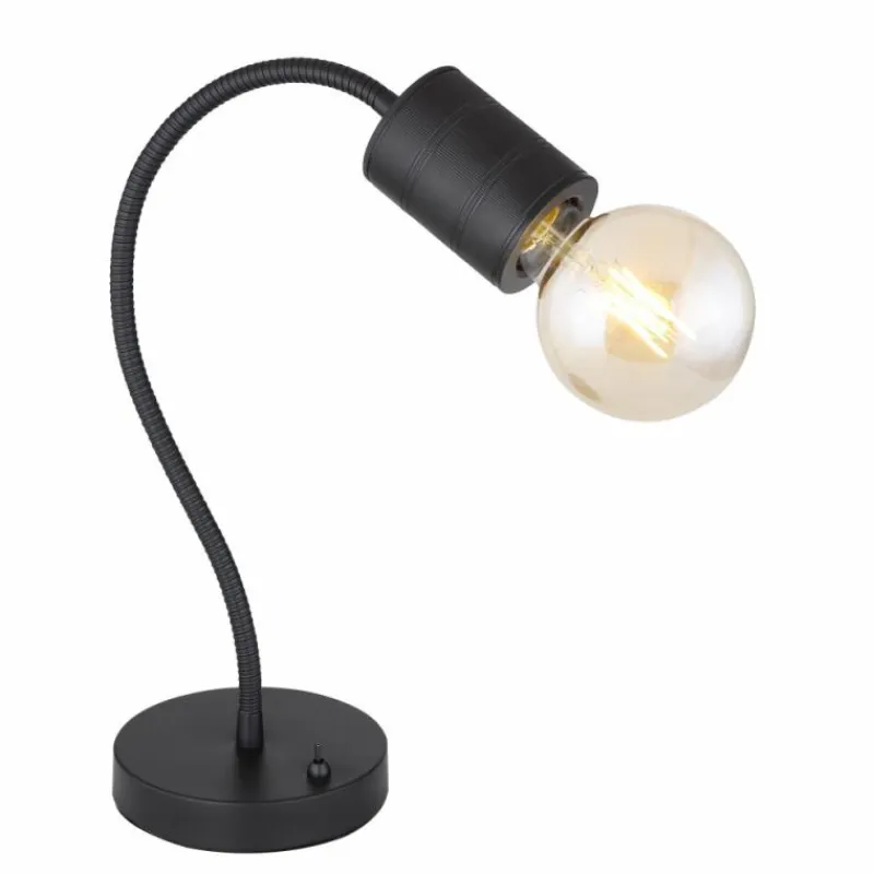 Luminaires Globo Lighting Lampe de table Globo HERMINE Noir, 1 lumière* Lampes À Poser