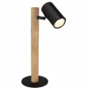 Lampes En Bois-Luminaires Globo Lighting Lampe de table Globo HERTI Brun, Noir, 1 lumière