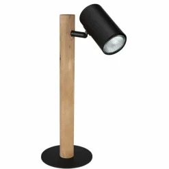 Lampes En Bois-Luminaires Globo Lighting Lampe de table Globo HERTI Brun, Noir, 1 lumière