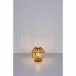 Style Boho-Chic-Luminaires Globo Lighting Lampe de table Globo HILDEGARD Brun, 1 lumière