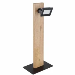 Lampes En Bois-Luminaires Globo Lighting Lampe de table Globo JOYA LED Bois clair, Noir, 1 lumière