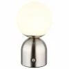 Luminaires Globo Lighting Lampe de table Globo JULSY LED Nickel mat, 1 lumière* Éclairage Led