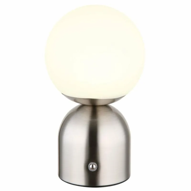 Luminaires Globo Lighting Lampe de table Globo JULSY LED Nickel mat, 1 lumière* Éclairage Led