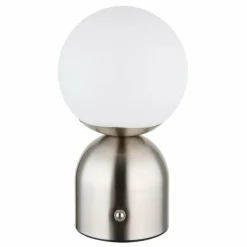 Luminaires Globo Lighting Lampe de table Globo JULSY LED Nickel mat, 1 lumière* Éclairage Led