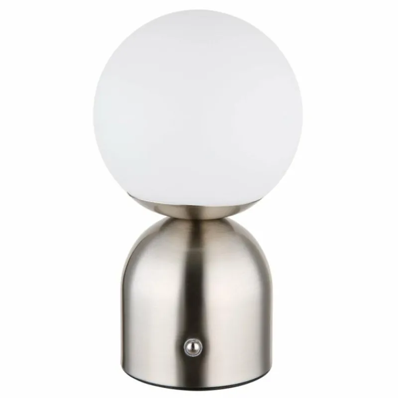 Luminaires Globo Lighting Lampe de table Globo JULSY LED Nickel mat, 1 lumière* Éclairage Led