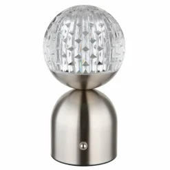 Luminaires Globo Lighting Lampe de table Globo JULSY LED Nickel mat, 1 lumière* Éclairage Led