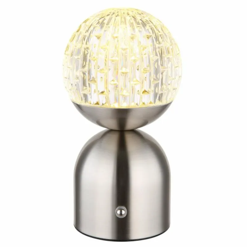 Luminaires Globo Lighting Lampe de table Globo JULSY LED Nickel mat, 1 lumière* Éclairage Led