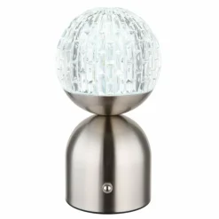 Luminaires Globo Lighting Lampe de table Globo JULSY LED Nickel mat, 1 lumière* Éclairage Led