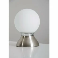 Luminaires Globo Lighting Lampe de table Globo Kitty Chrome, Nickel mat, 1 lumière