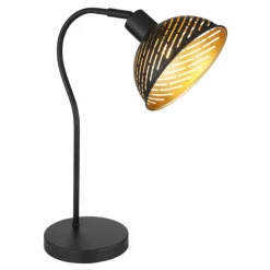 Lampes Dorées-Luminaires Globo Lighting Lampe de table Globo LENNA Noir, 1 lumière