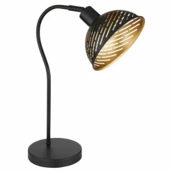 Lampes Dorées-Luminaires Globo Lighting Lampe de table Globo LENNA Noir, 1 lumière