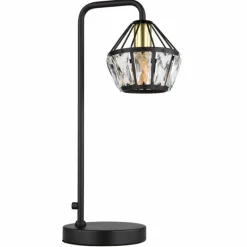 Luminaires Globo Lighting Lampe de table Globo LOIS Laiton, Noir, 1 lumière* Lampes À Poser