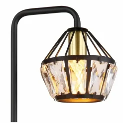 Luminaires Globo Lighting Lampe de table Globo LOIS Laiton, Noir, 1 lumière* Lampes À Poser