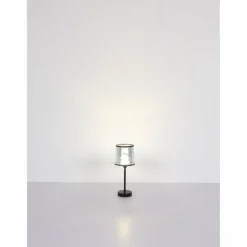 Lampes En Tissu-Luminaires Globo Lighting Lampe de table Globo LUNKI LED Noir, 1 lumière