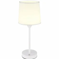 Lampes En Tissu-Luminaires Globo Lighting Lampe de table Globo LUNKI LED Blanc, 1 lumière