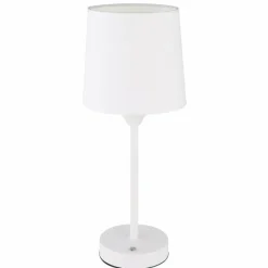 Lampes En Tissu-Luminaires Globo Lighting Lampe de table Globo LUNKI LED Blanc, 1 lumière