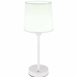 Lampes En Tissu-Luminaires Globo Lighting Lampe de table Globo LUNKI LED Blanc, 1 lumière