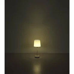 Lampes En Tissu-Luminaires Globo Lighting Lampe de table Globo LUNKI LED Blanc, 1 lumière