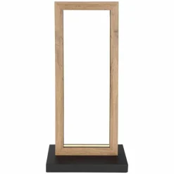 Lampes En Bois-Luminaires Globo Lighting Lampe de table Globo MANDERA LED Noir, 1 lumière