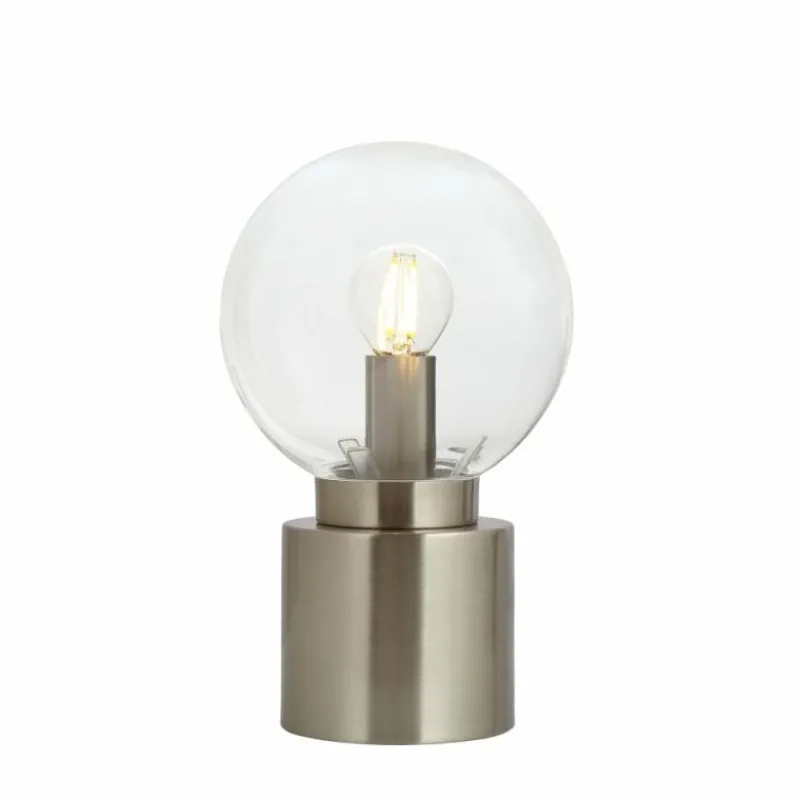 Luminaires Globo Lighting Lampe de table Globo MARKA Nickel mat, 1 lumière