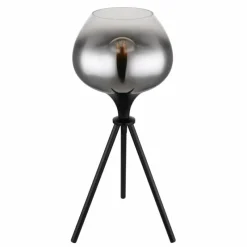 Suspension Verre Fumé-Luminaires Globo Lighting Lampe de table Globo MAXY Noir, 1 lumière