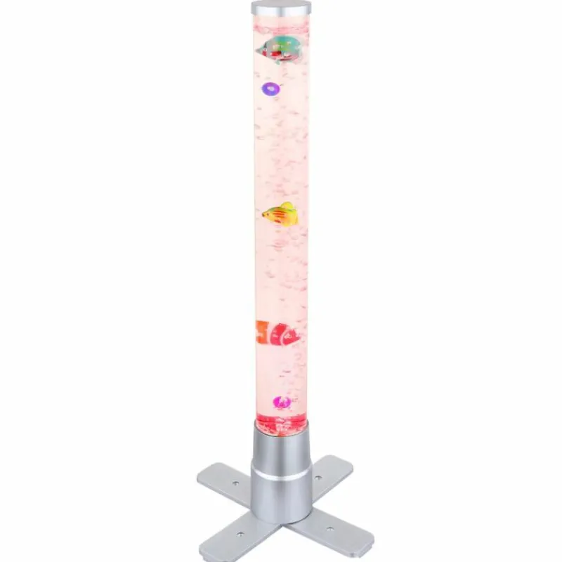 Luminaires Globo Lighting Lampe de table Globo MENDOZA LED Argenté, Transparent, 1 lumière, Changeur de couleurs* Éclairage Led