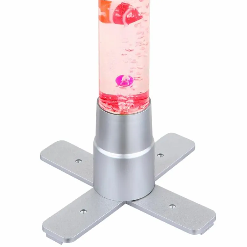 Luminaires Globo Lighting Lampe de table Globo MENDOZA LED Argenté, Transparent, 1 lumière, Changeur de couleurs* Éclairage Led