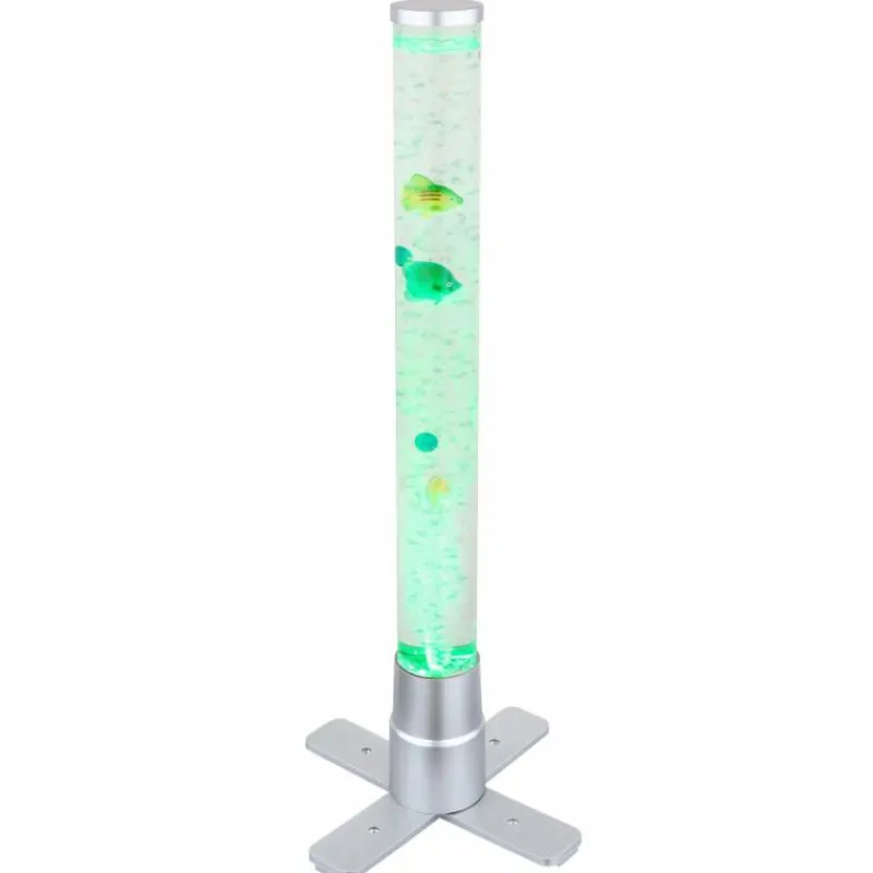 Luminaires Globo Lighting Lampe de table Globo MENDOZA LED Argenté, Transparent, 1 lumière, Changeur de couleurs* Éclairage Led