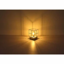 Lampes Industrielles-Luminaires Globo Lighting Lampe de table Globo MERRIL Zingué, 1 lumière