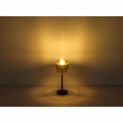 Suspension Verre Fumé-Luminaires Globo Lighting Lampe de table Globo MILLEY Noir, 1 lumière