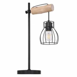 Luminaires Scandinaves-Luminaires Globo Lighting Lampe de table Globo MINA Brun, Noir, 1 lumière