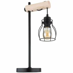 Luminaires Scandinaves-Luminaires Globo Lighting Lampe de table Globo MINA Noir, 1 lumière