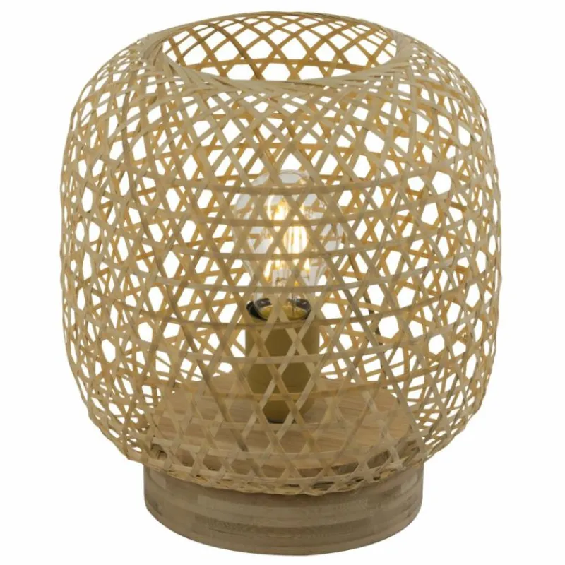 Style Boho-Chic-Luminaires Globo Lighting Lampe de table Globo MIRENA Brun, 1 lumière