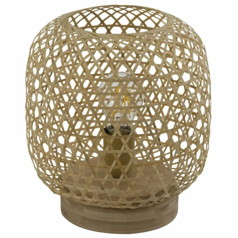 Style Boho-Chic-Luminaires Globo Lighting Lampe de table Globo MIRENA Brun, 1 lumière