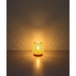 Style Boho-Chic-Luminaires Globo Lighting Lampe de table Globo MIRENA Brun, 1 lumière