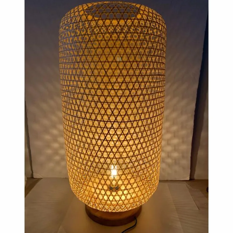 Style Boho-Chic-Luminaires Globo Lighting Lampe de table Globo MIRENA Brun, 1 lumière