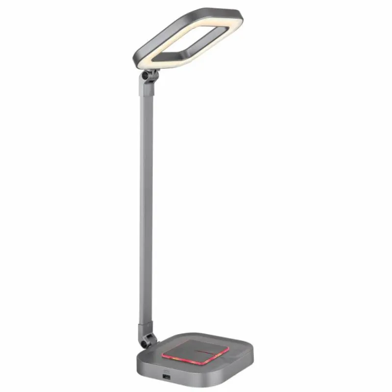 Luminaires Globo Lighting Lampe de table Globo MONACO LED Gris, Blanc, 1 lumière, Changeur de couleurs* Éclairage Led