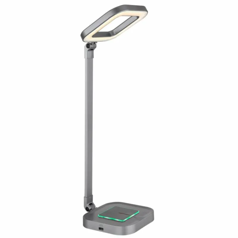 Luminaires Globo Lighting Lampe de table Globo MONACO LED Gris, Blanc, 1 lumière, Changeur de couleurs* Éclairage Led