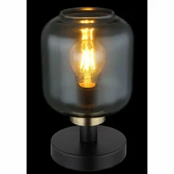 Suspension Verre Fumé-Luminaires Globo Lighting Lampe de table Globo OTHMAR Bronze, Noir, 1 lumière