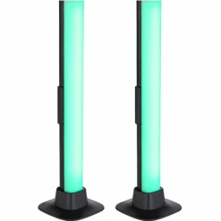 Luminaires Globo Lighting Lampe de table Globo POLLIVER LED Noir, 1 lumière, Changeur de couleurs