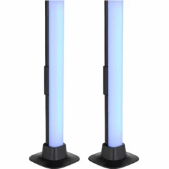 Luminaires Globo Lighting Lampe de table Globo POLLIVER LED Noir, 1 lumière, Changeur de couleurs