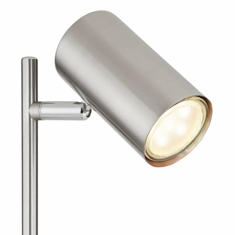 Luminaires Globo Lighting Lampe de table Globo ROBBY Nickel mat, 1 lumière* Lampes À Poser