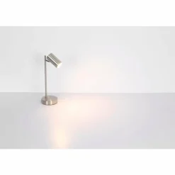 Luminaires Globo Lighting Lampe de table Globo ROBBY Nickel mat, 1 lumière* Lampes À Poser