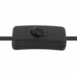 Suspension Verre Fumé-Luminaires Globo Lighting Lampe de table Globo SALSA Bois foncé, Noir, 1 lumière